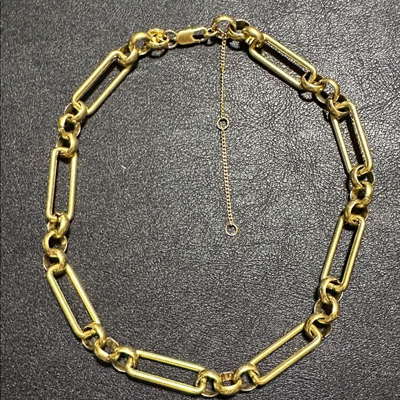 Madewell Paper Clip Gold-Tone Chunky Chain Necklace - Picture 10 of 12